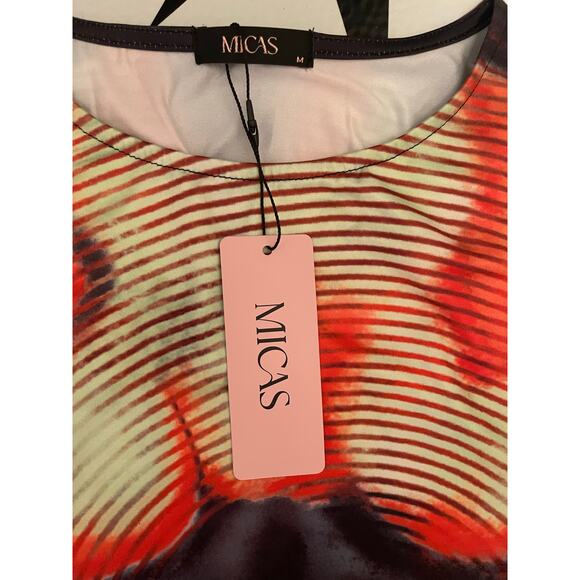 Micas abstract Print Tank Midid Dress NWT medium - Picture 7 of 8